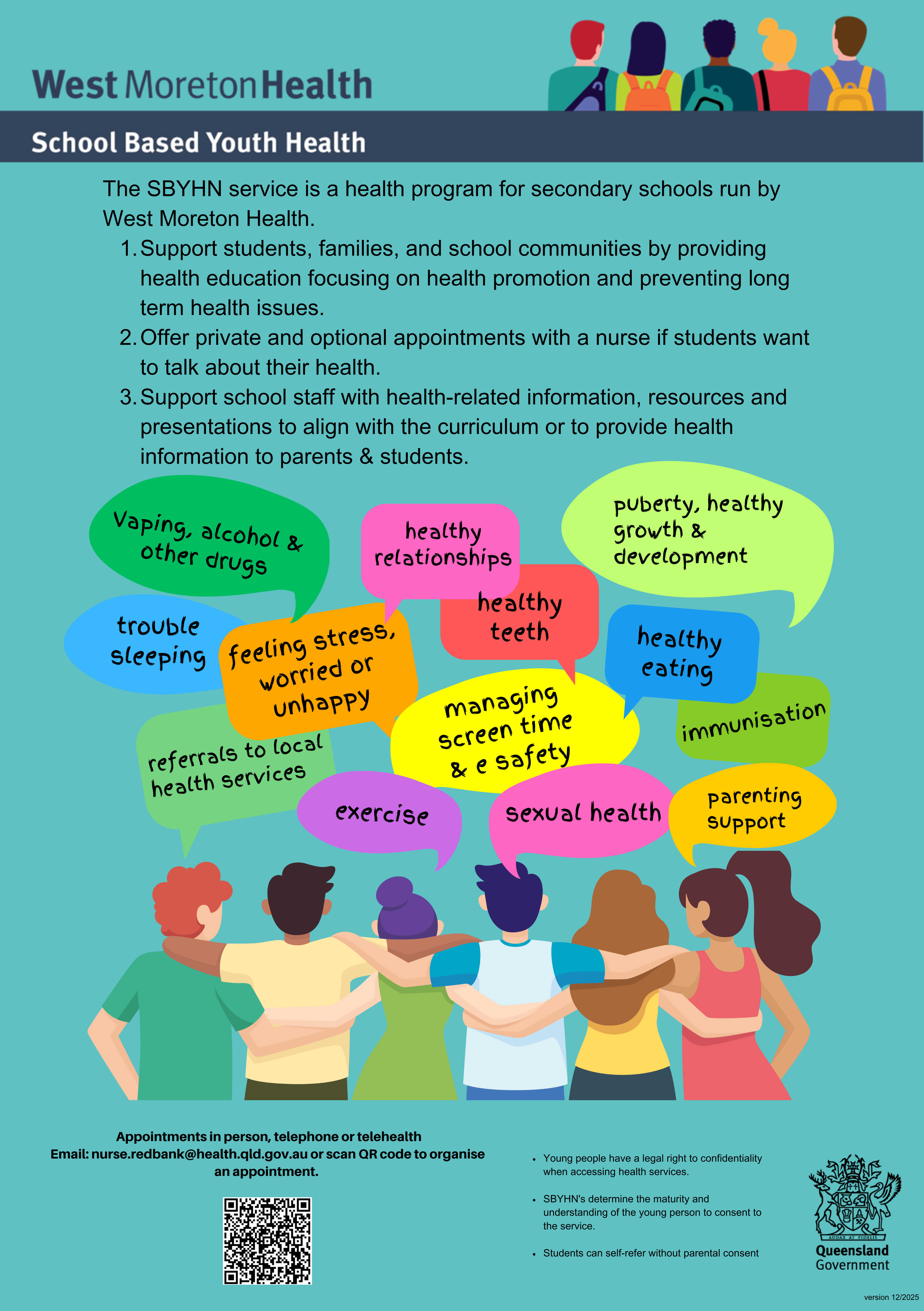 The School-based Youth Health Nurse Program is a partnership between Education Queensland & West Moreton Hospital & Health Service. SBYHN's address the health and wellbeing of young people, famili.png